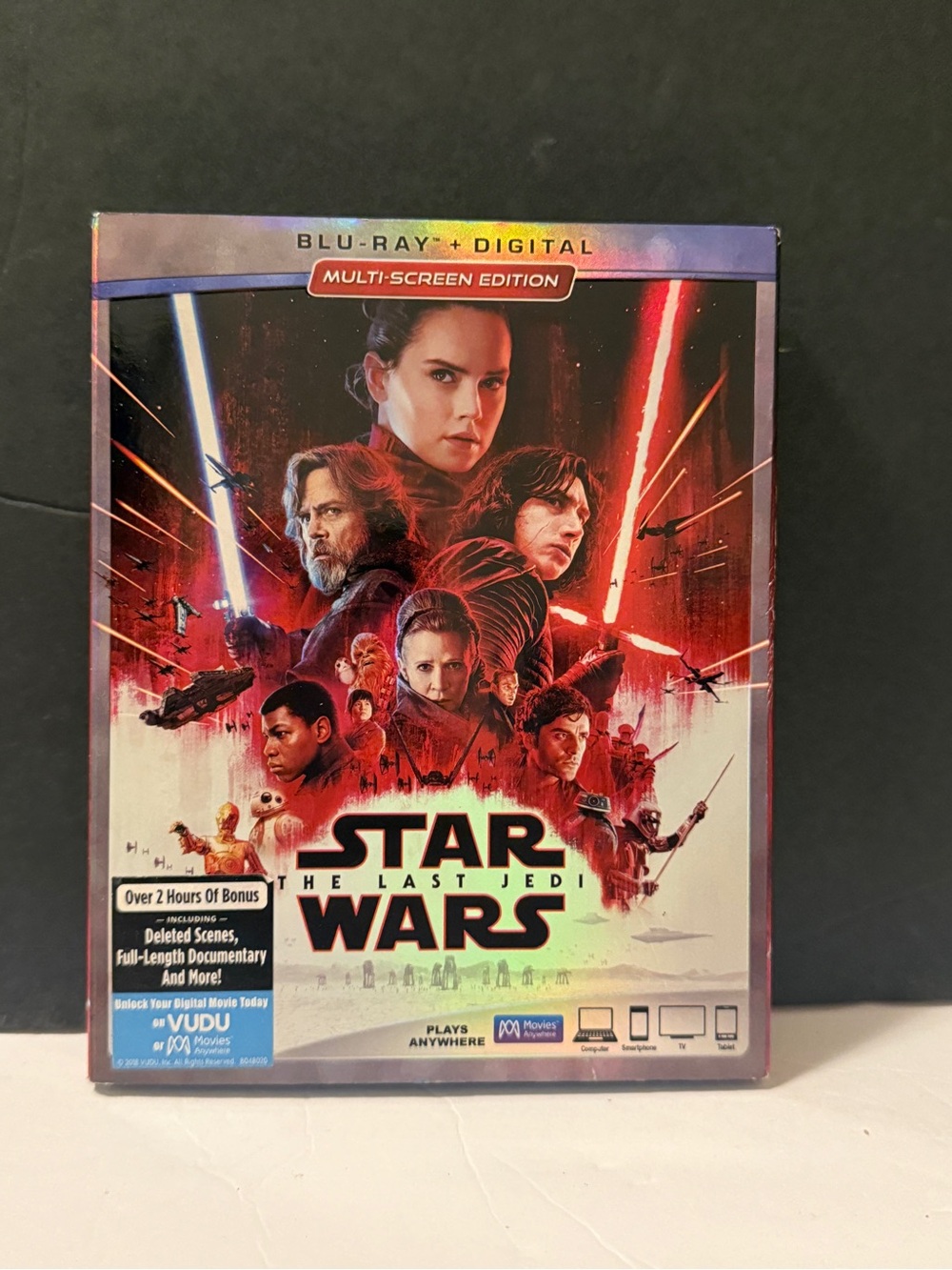 Star Wars The Last Jedi Blu-ray Multi-Screen Edition with Slipcover